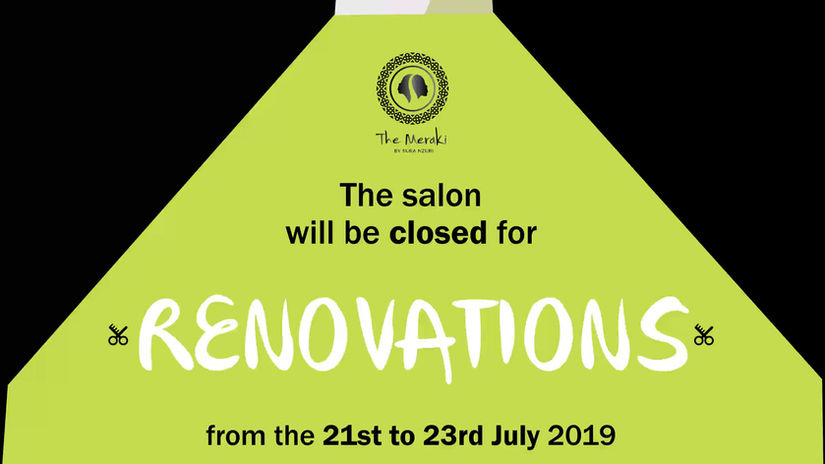 Meraki Salon Social media Post